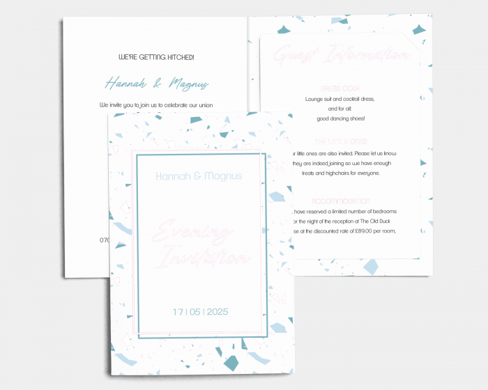 Beautiful Confetti - Wedding Invitation with Insert