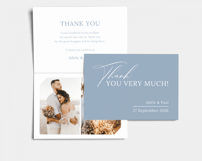 Love Song - Thank You Card with Insert