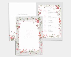 Sweet Meadow - Wedding Invitation with Insert
