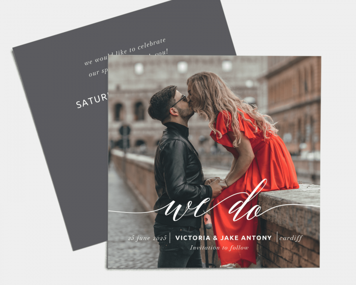 We do - Save the Date Card (square)