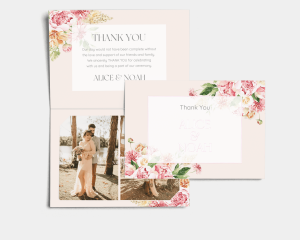 Dream Bouquet - Thank You Card with Insert