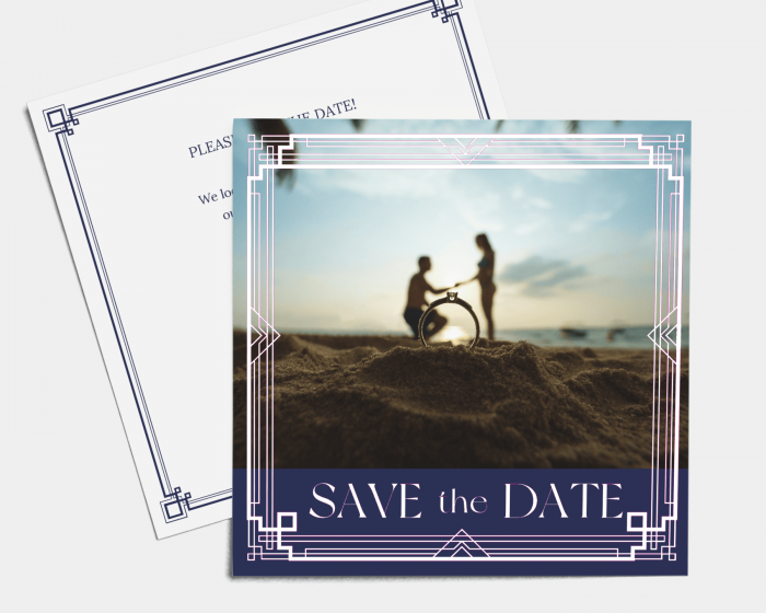 Gatsby - Save the Date Card (square)