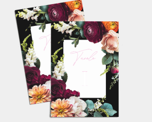 Florals - Table Numbers set 1 - 10