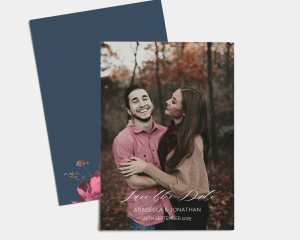 Blooming Botanical - Save the Date Card (portrait)