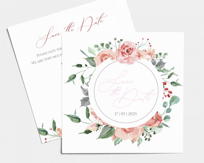 Summer Blossom - Save the Date Card (square)
