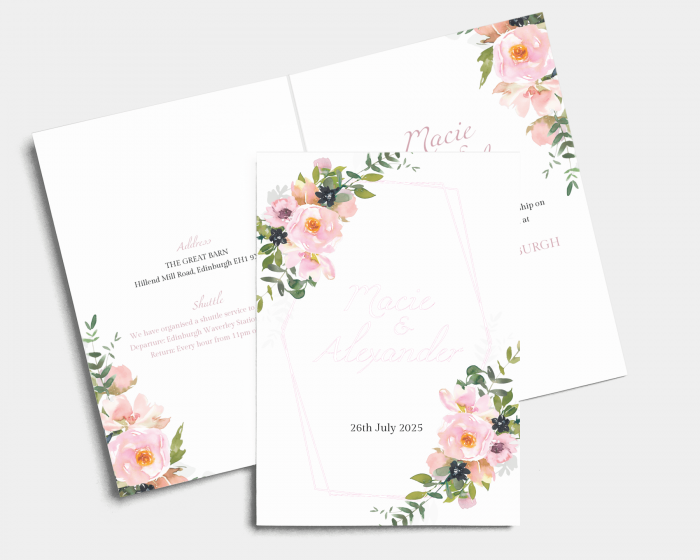 Fiore - Wedding Invitation - Folded Card (portrait)