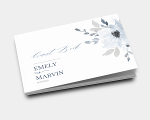 Shades of Blue - Wedding Guest Book