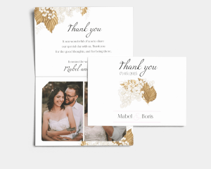 Ivory Luna - Thank You Card with Insert