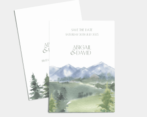 Countryside - Save the Date Card (portrait)
