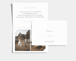 Modest - Thank You Card with Insert