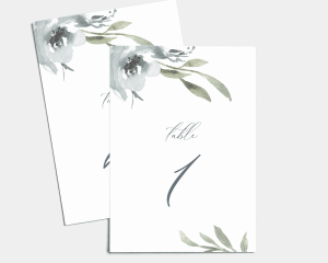 Muted Floral - Table Numbers set 1 - 10