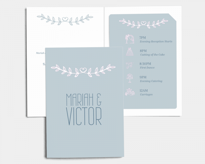 Together - Wedding Invitation with Insert