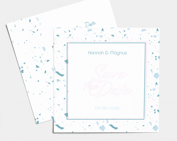 Beautiful Confetti - Save the Date Card (square)