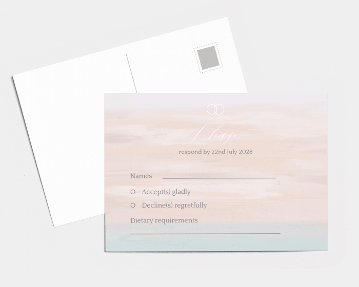 Pastell - RSVP Card (landscape)