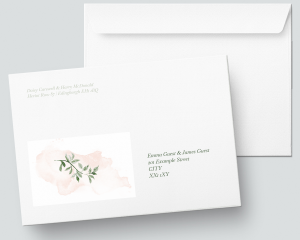 Green and Peach - Envelope C5