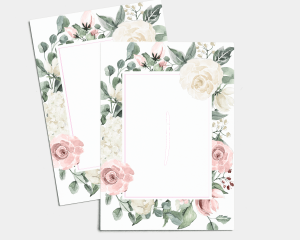 Rosy Love - Table Numbers set 1 - 10