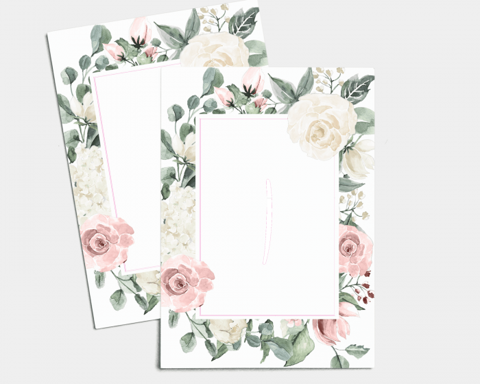 Rosy Love - Table Numbers set 1 - 10