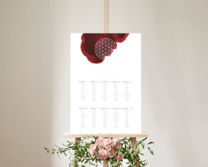 Flower of Life - Seating Plan Poster 50x70 cm (portrait)