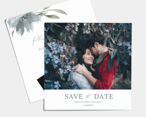 Muted Floral - Save the Date Card (square)