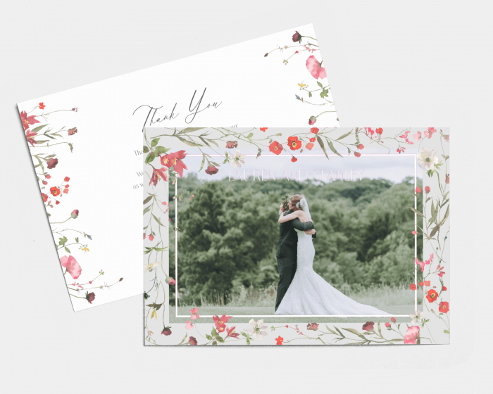 Sweet Meadow - Wedding Thank You Card