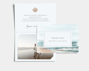 Painted Beach - Thank You Card with Insert
