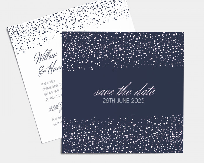 Starry Sky - Save the Date Card (square)