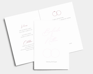 Connessione - Wedding Invitation - Folded Card (portrait)
