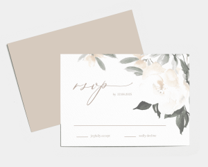 Elegant Garden - RSVP Card (landscape)