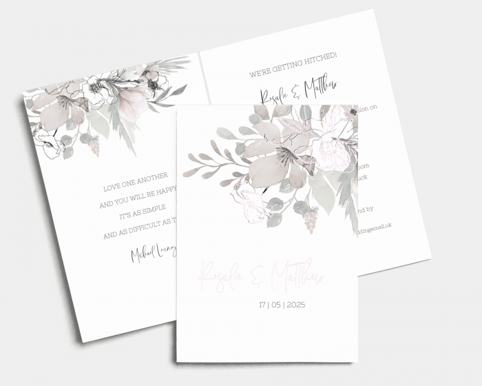 Velvet - Wedding Invitation - Folded Card (portrait)