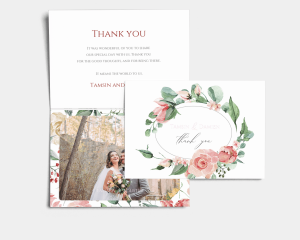 Summer Blossom - Thank You Card with Insert