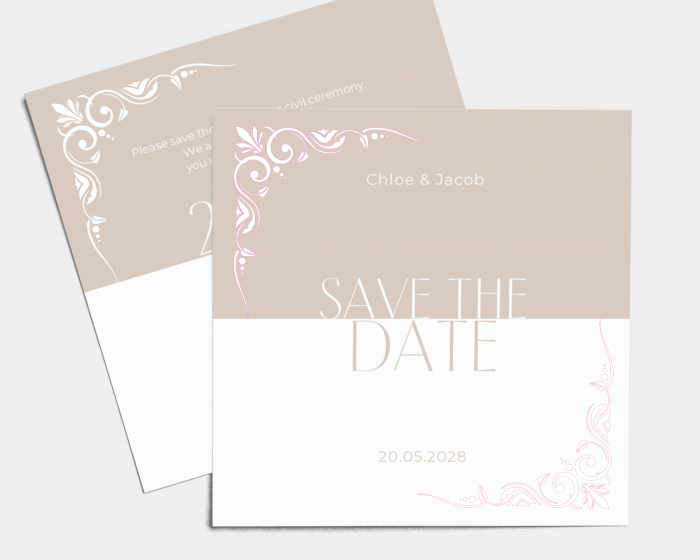 Beauty - Save the Date Card (square)