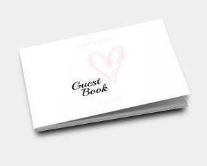 Painted Heart - Wedding Guest Book