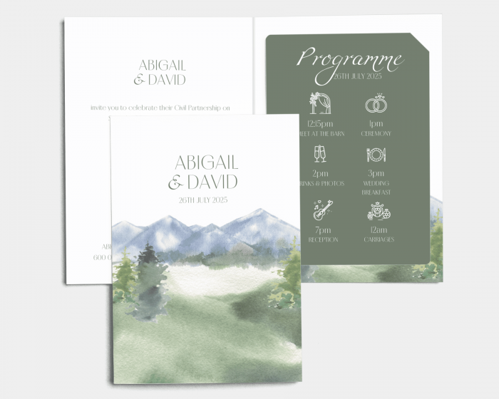 Countryside - Wedding Invitation with Insert